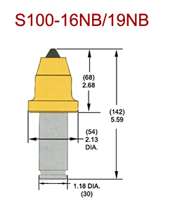 S100-16NB/19NB掘进机截齿